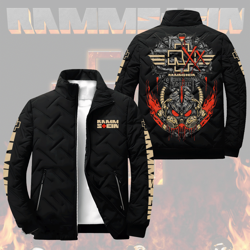 Rammstein Music Style Puffer Jacket For Fans