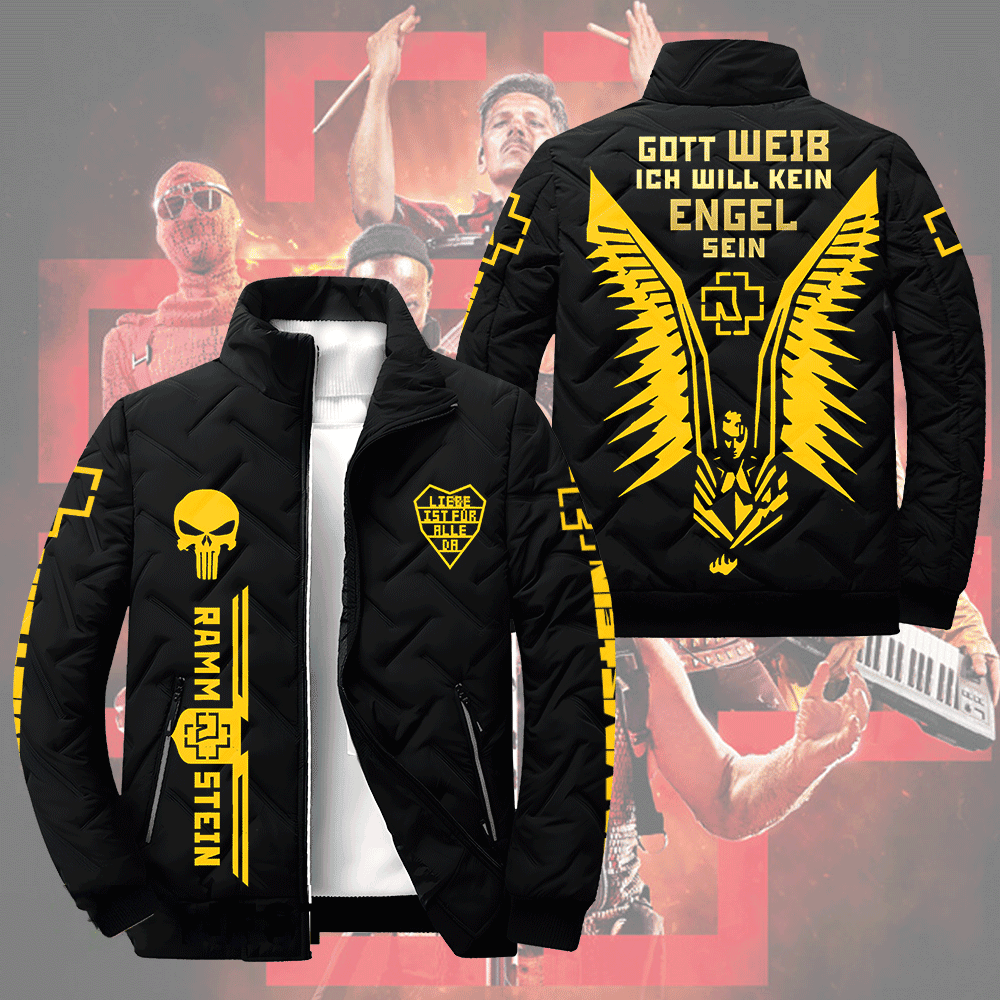 Rammstein Music Style Puffer Jacket For Fans