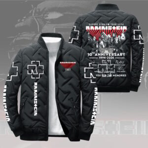 Rammstein Music Style Puffer Jacket For Fans