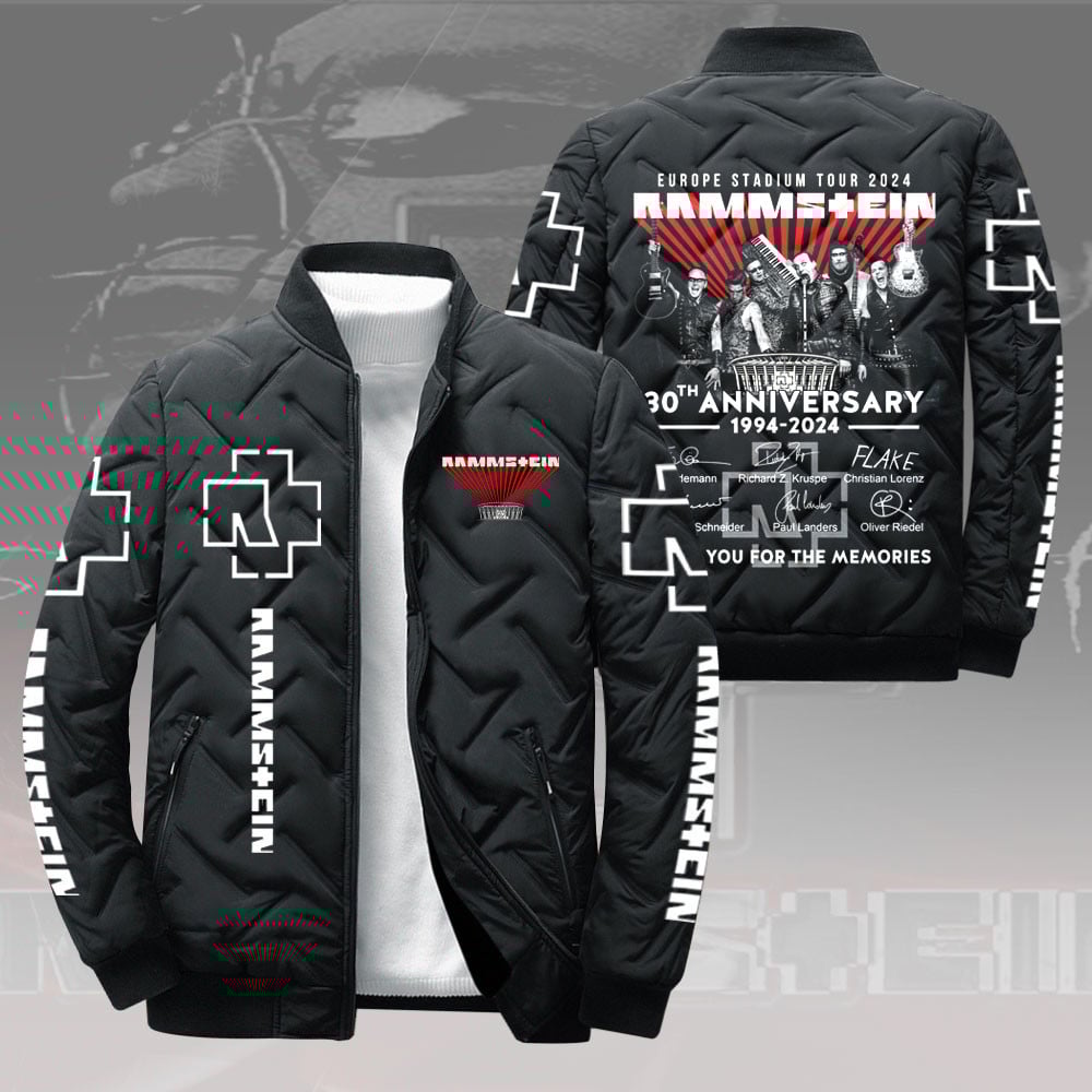 Rammstein Music Style Puffer Jacket For Fans