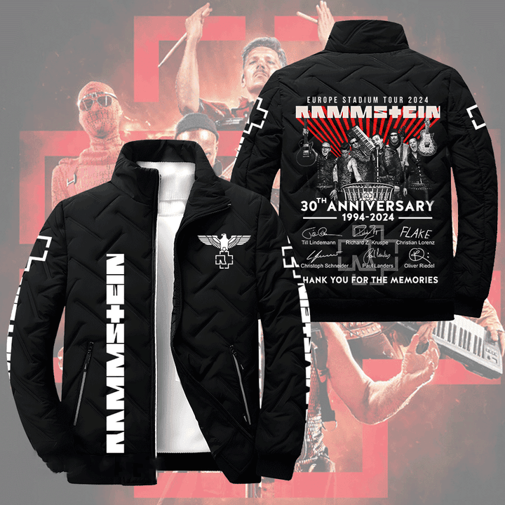 Rammstein Music Style Puffer Jacket For Fans