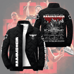 Rammstein Music Style Puffer Jacket For Fans