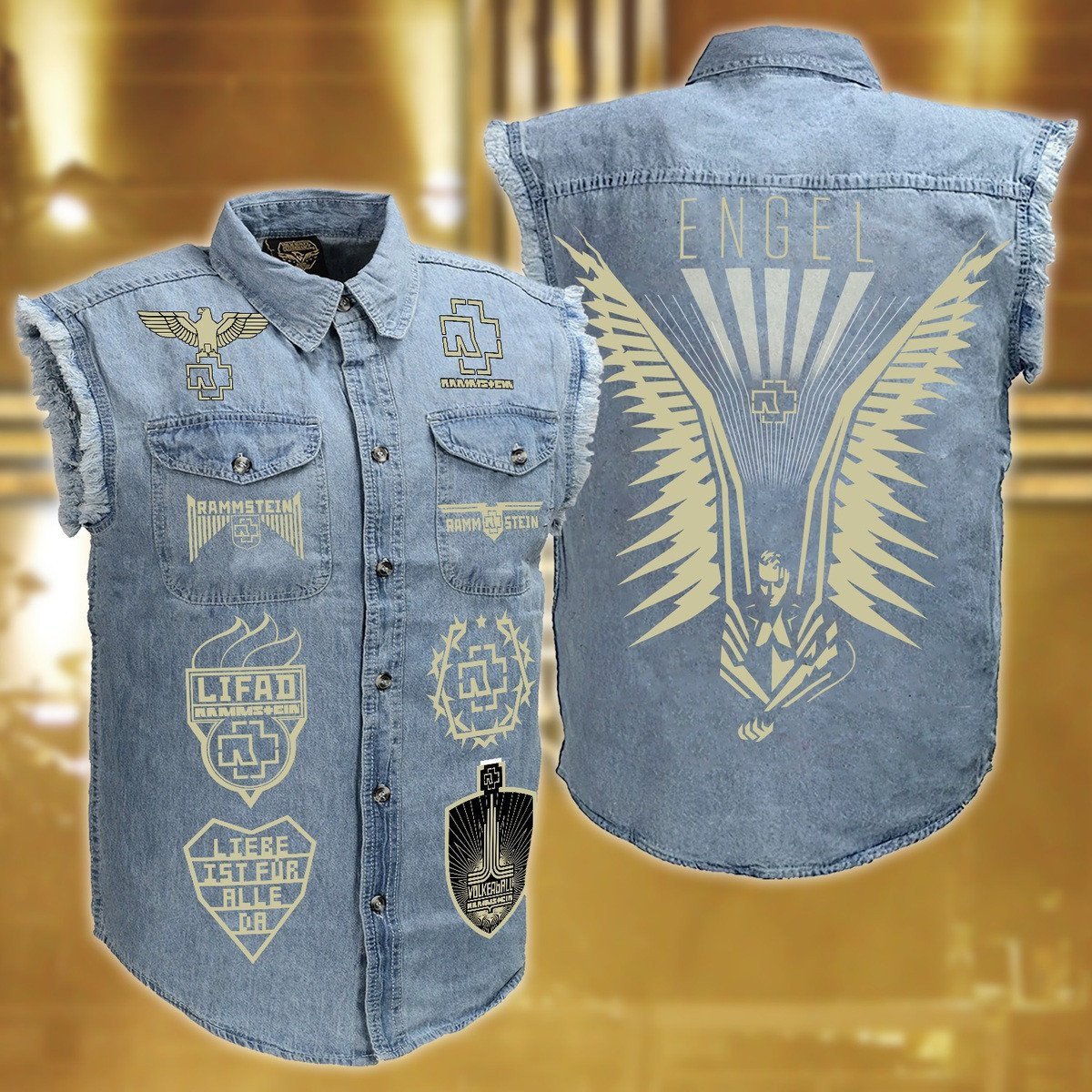 Rammstein Music Style Sleeveless Jacket For Fans