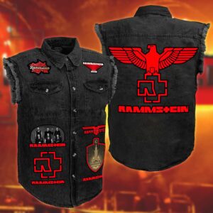 Rammstein Music Style Sleeveless Jacket For Fans
