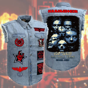 Rammstein Music Style Sleeveless Jacket For Fans