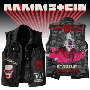 Rammstein Music Style Sleeveless Jacket For Fans