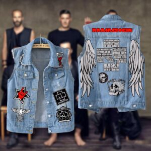 Rammstein Music Style Sleeveless Jacket For Fans