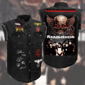 Rammstein Music Style Sleeveless Jacket For Fans