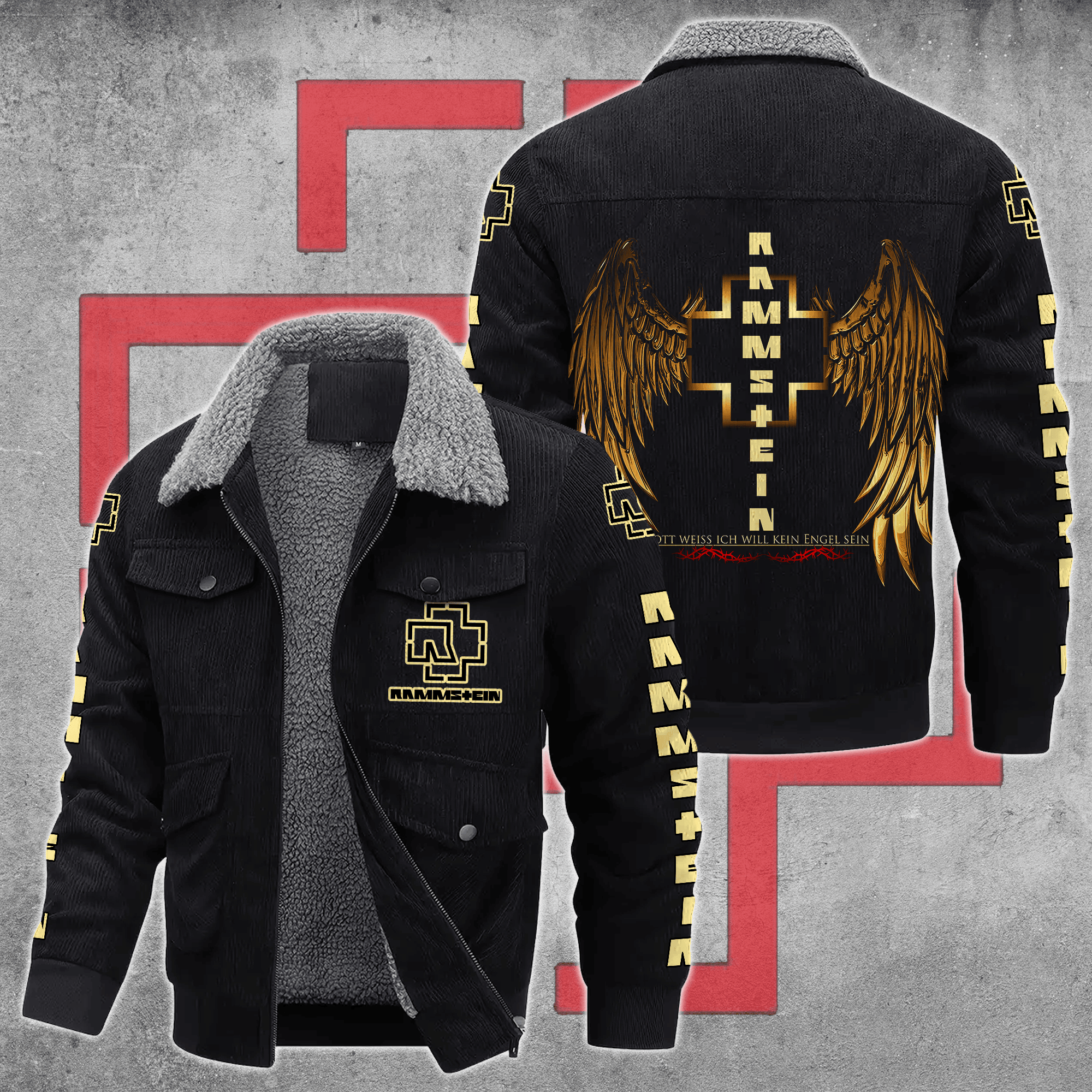 Rammstein Music Style Thermal Cotton Jacket Prim For Fans