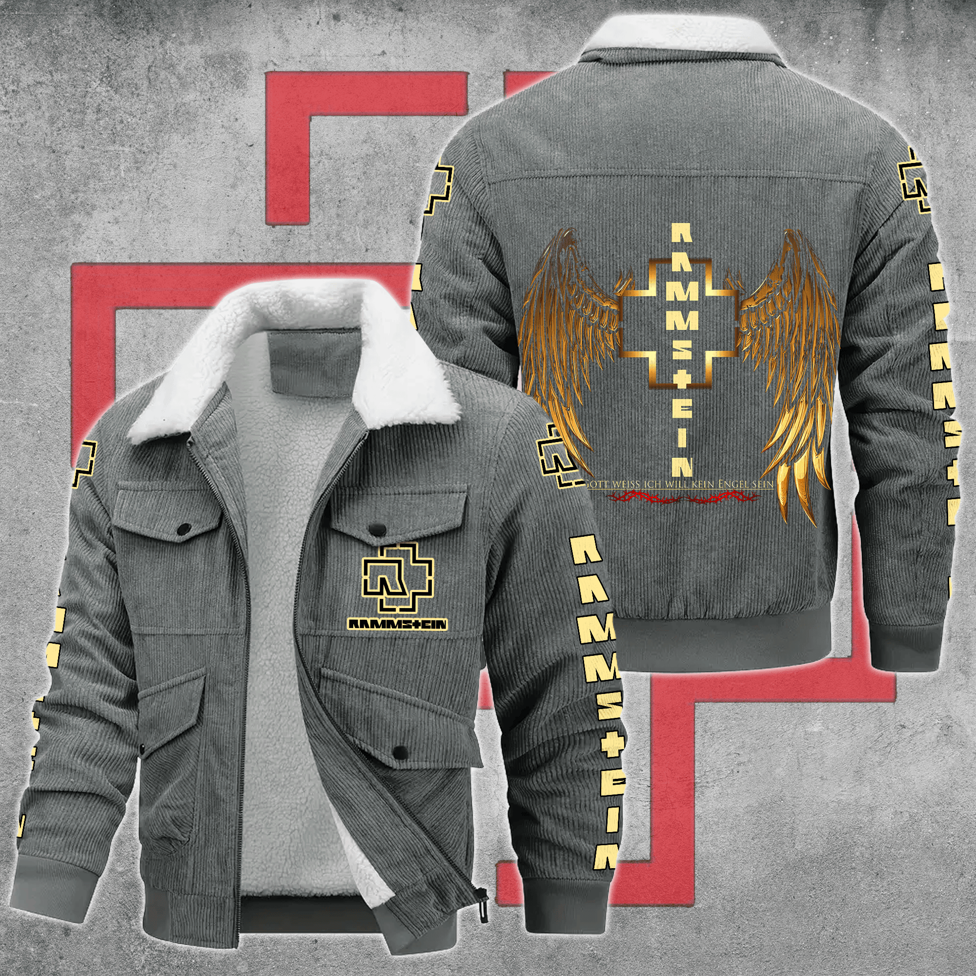 Rammstein Music Style Thermal Cotton Jacket Prim For Fans