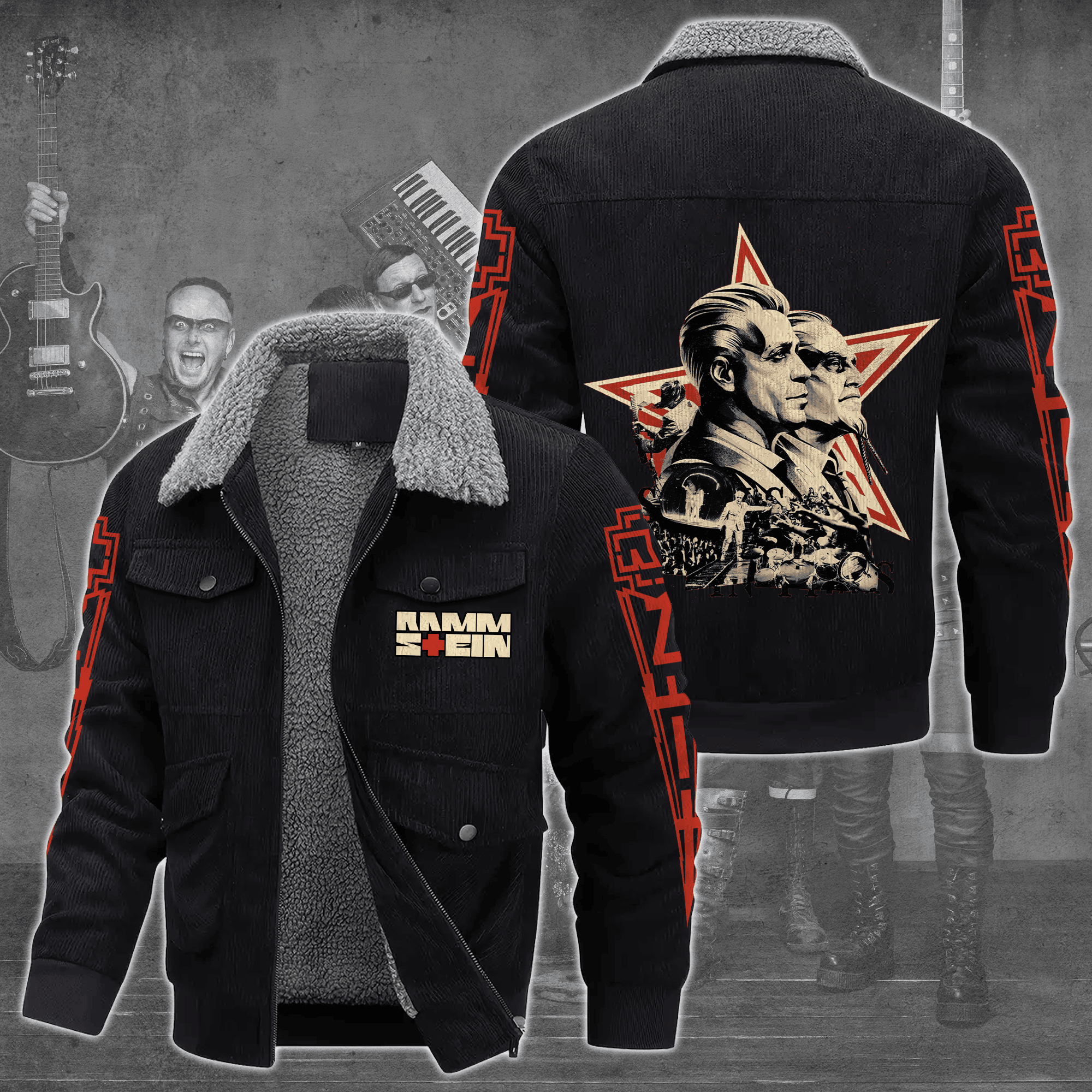 Rammstein Music Style Thermal Cotton Jacket Prim For Fans
