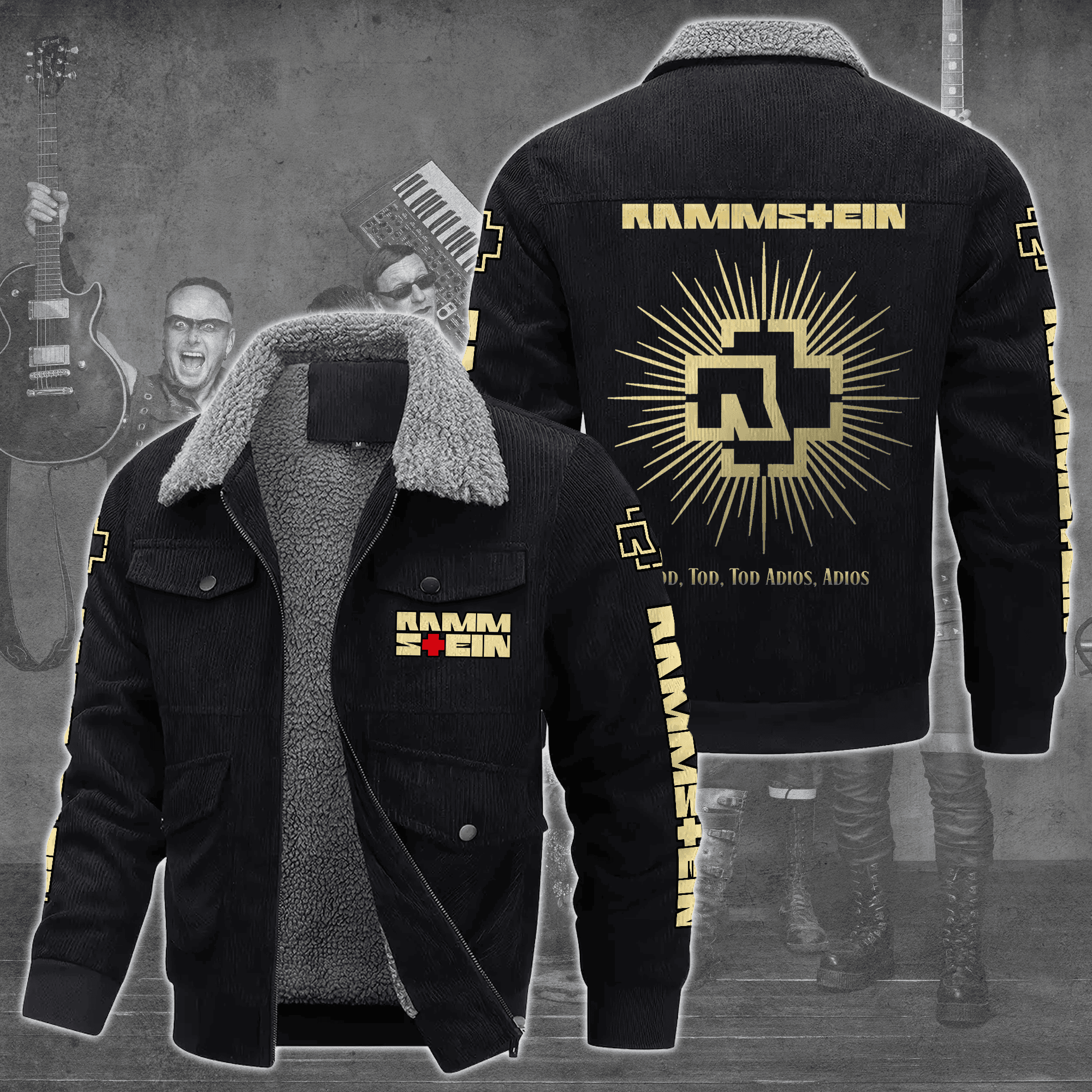 Rammstein Music Style Thermal Cotton Jacket Prim For Fans