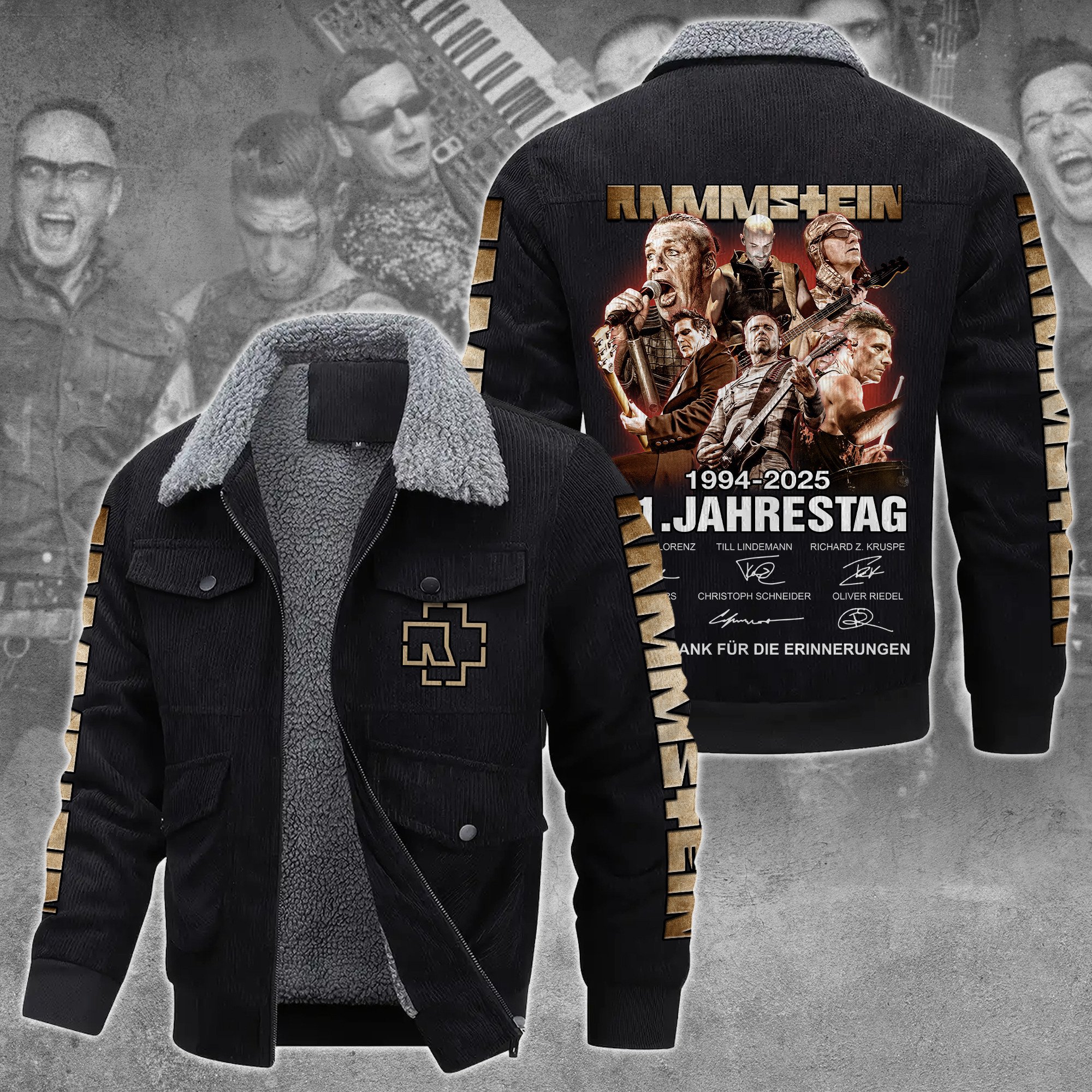 Rammstein Music Style Thermal Cotton Jacket Prim For Fans