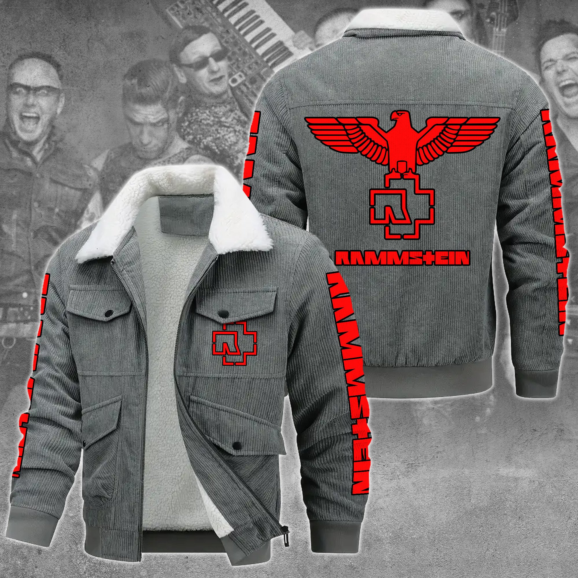 Rammstein Music Style Thermal Cotton Jacket Prim For Fans