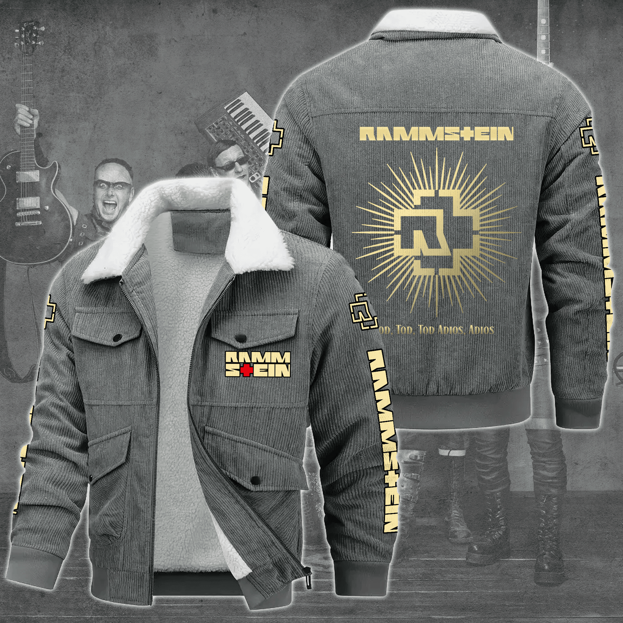 Rammstein Music Style Thermal Cotton Jacket Prim For Fans