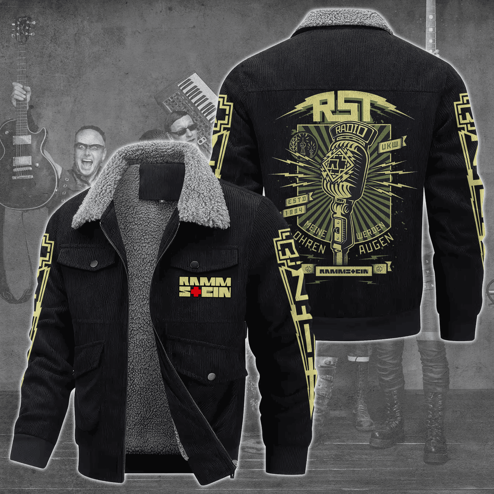Rammstein Music Style Thermal Cotton Jacket Prim For Fans