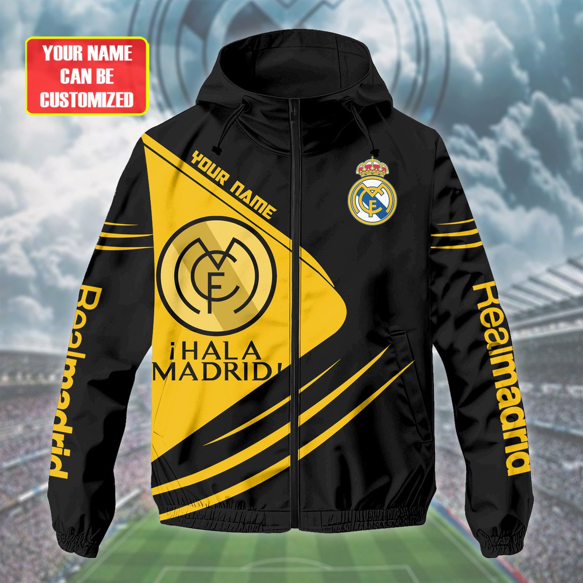 Real Madrid CF La Liga Style Parka Jacket For Fans