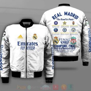 Real Madrid The Road To Paris Champions Style Bomber Jacket For Fans