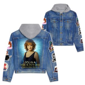 Reba McEntire Music Hooded Denim Jacket Gift For Fans