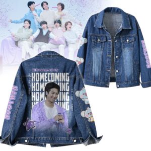 RM BTS Music Denim Jacket Gift For Fans