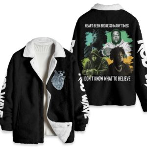 Rod Wave Music Style Fleece Jacket For Fans