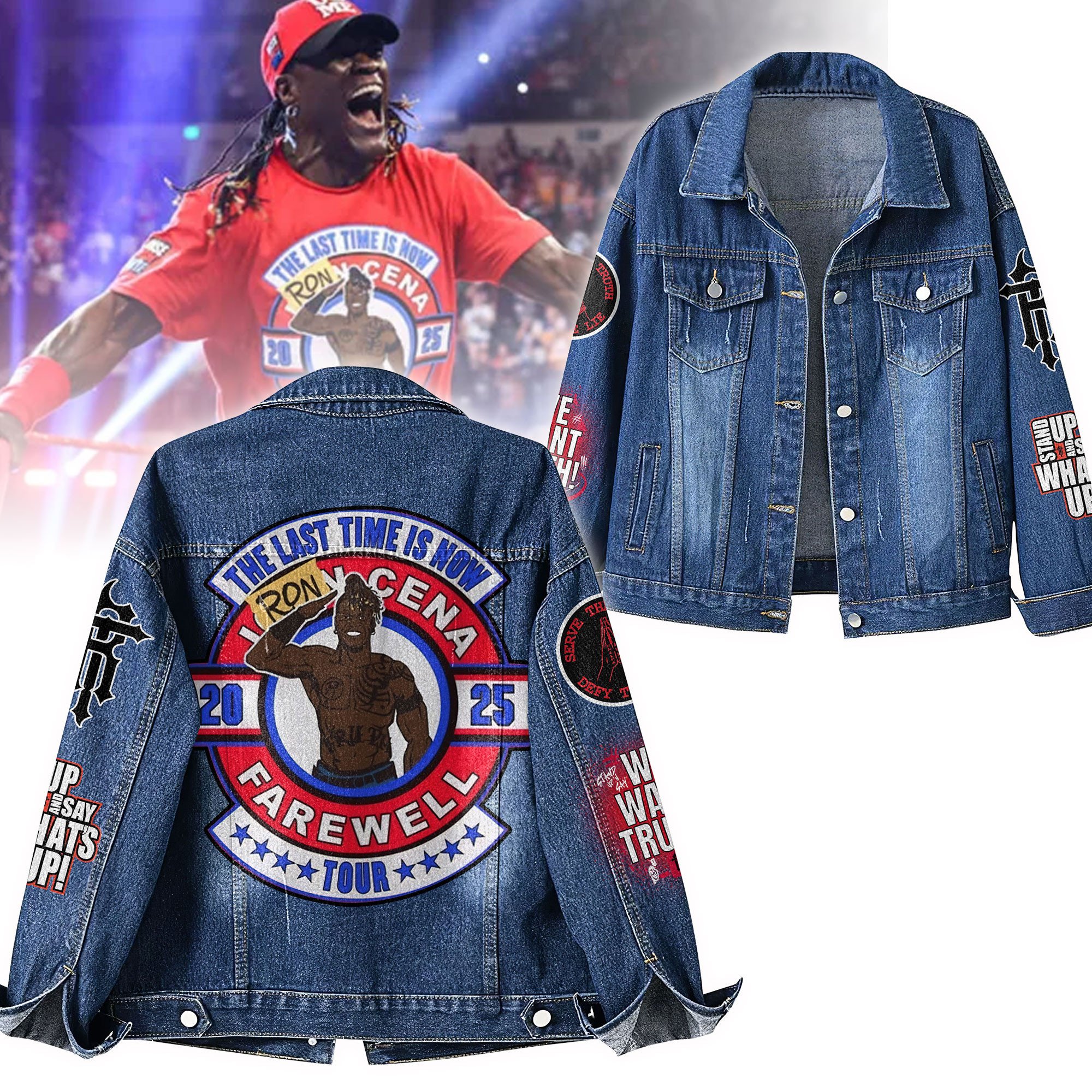 Ron Simmons WWE Denim Jacket Gift For Fans