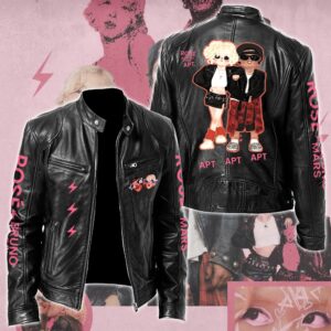 Rosé & Bruno Mars APT Music Style Leather Jacket For Fans