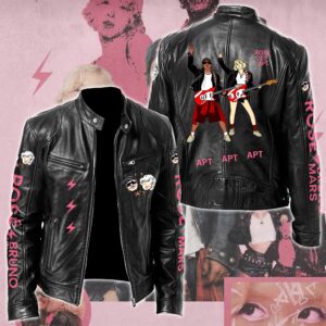 Rosé & Bruno Mars APT Music Style Leather Jacket For Fans