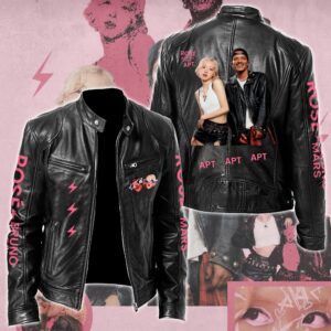 Rosé & Bruno Mars APT Music Style Leather Jacket For Fans