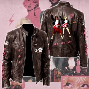 Rosé & Bruno Mars APT Music Style Leather Jacket For Fans