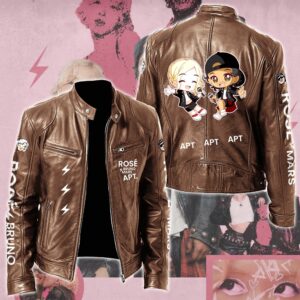 Rosé & Bruno Mars APT Music Style Leather Jacket For Fans