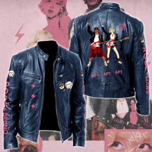 Rosé & Bruno Mars APT Music Style Leather Jacket For Fans
