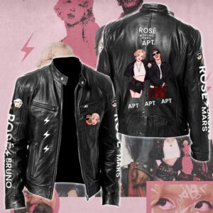 Rosé & Bruno Mars APT Music Style Leather Jacket For Fans