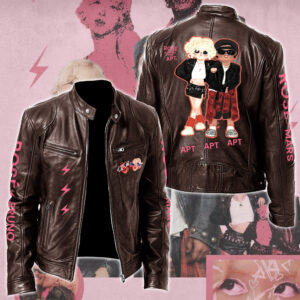 Rosé & Bruno Mars APT Music Style Leather Jacket For Fans