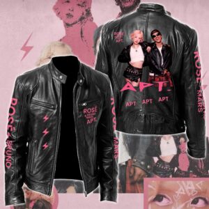 Rosé & Bruno Mars APT Music Style Leather Jacket For Fans