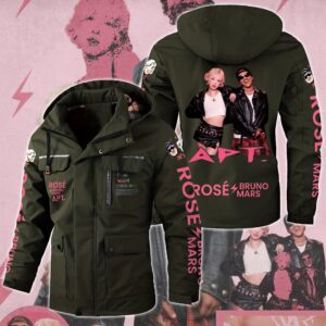 Rosé & Bruno Mars APT Music Style Parka Jacket For Fans