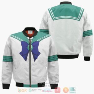 Sailor Neptune Uniform Sailor Moon Amine Anime Style Bomber Jacket For Fans