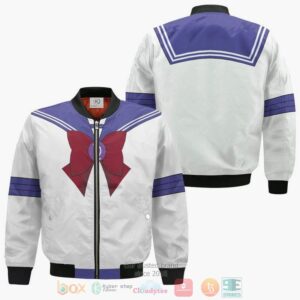 Sailor Saturn Uniform Sailor Moon Amine Anime Style Bomber Jacket For Fans