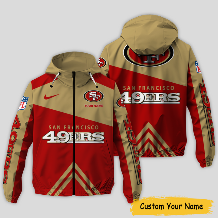 San Francisco 49ers NFL Personalized Style Windbreaker Jacket For Fans