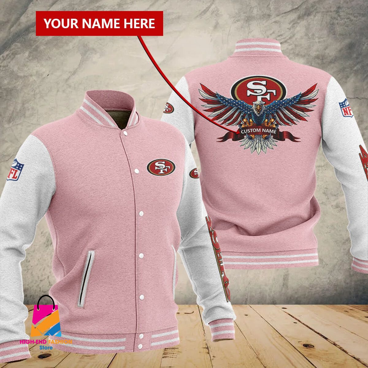 San Francisco 49ers NFL Style Baseball Jacket For Fan