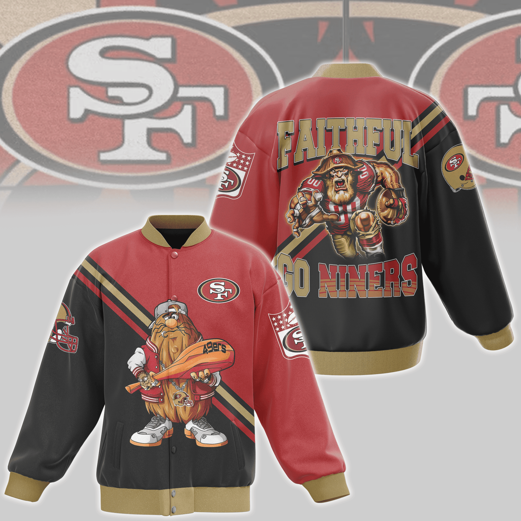 San Francisco 49ers NFL Style Baseball Jacket For Fans