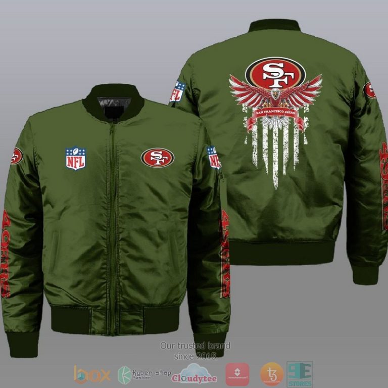 San Francisco 49ers NFL Style Bomber Jacket For Fans