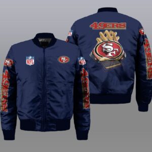 San Francisco 49ers NFL Style Bomber Jacket For Fans