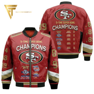 San Francisco 49ers NFL Style Bomber Jacket For Fans