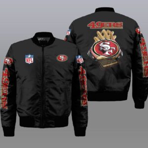 San Francisco 49ers NFL Style Bomber Jacket For Fans