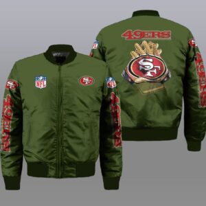 San Francisco 49ers NFL Style Bomber Jacket For Fans
