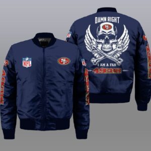 San Francisco 49ers NFL Style Bomber Jacket For Fans