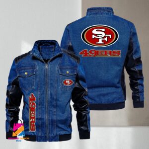 San Francisco 49ers NFL Style Denim Jacket For Fans
