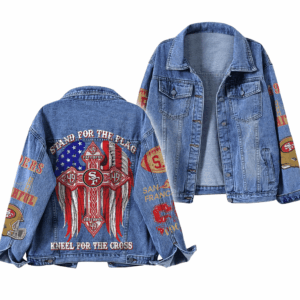 San Francisco 49ers NFL Style Denim Jacket For Fans