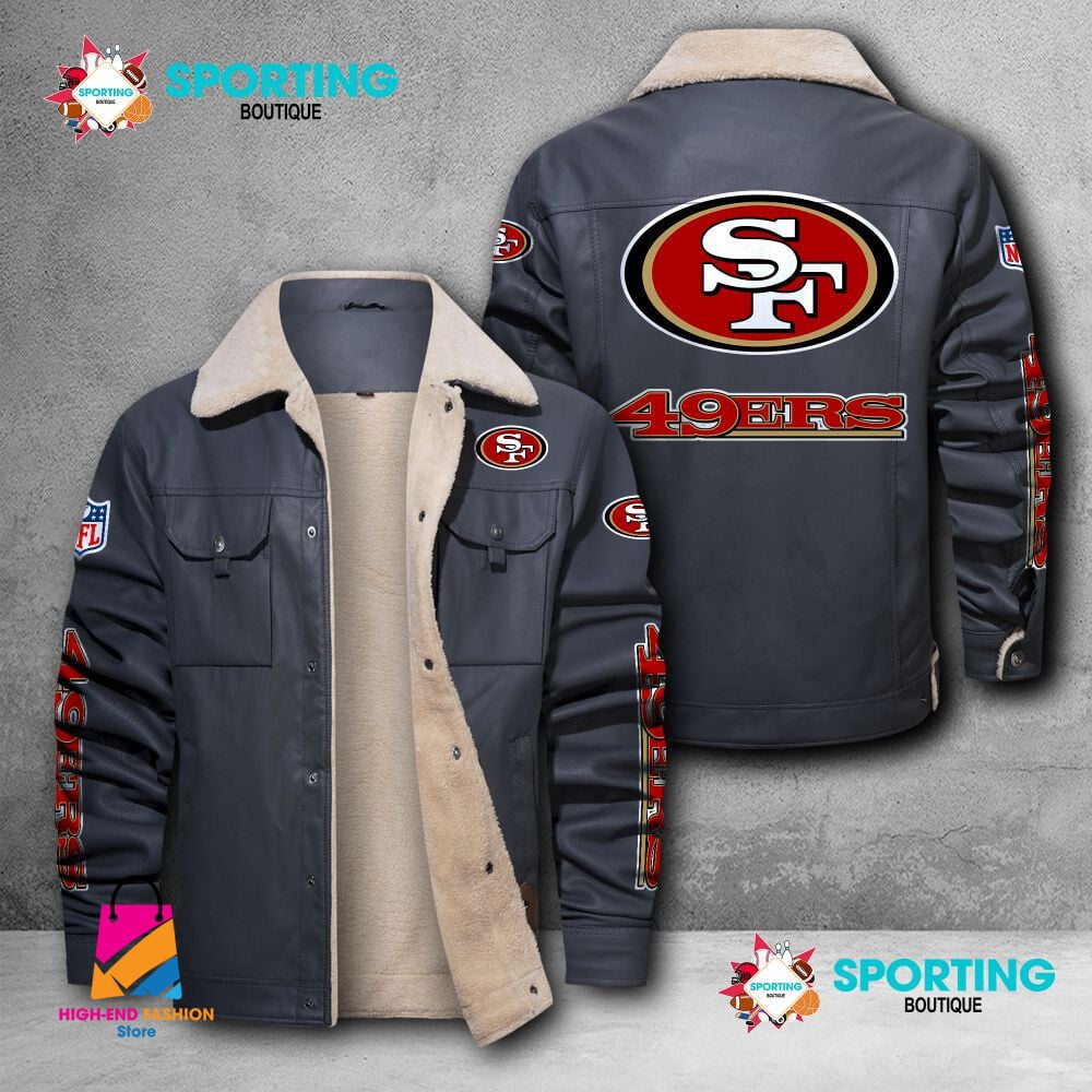 San Francisco 49ers NFL Style Leather Jacket For Fans